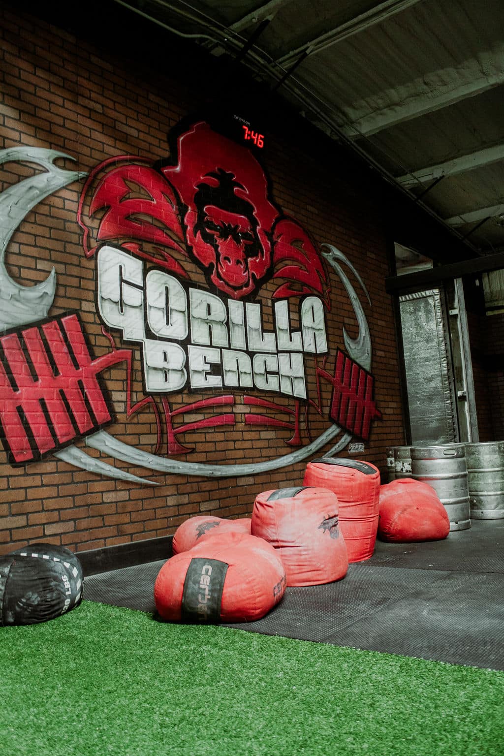 Legacy Barbell Gorilla Bench Painting with Weights