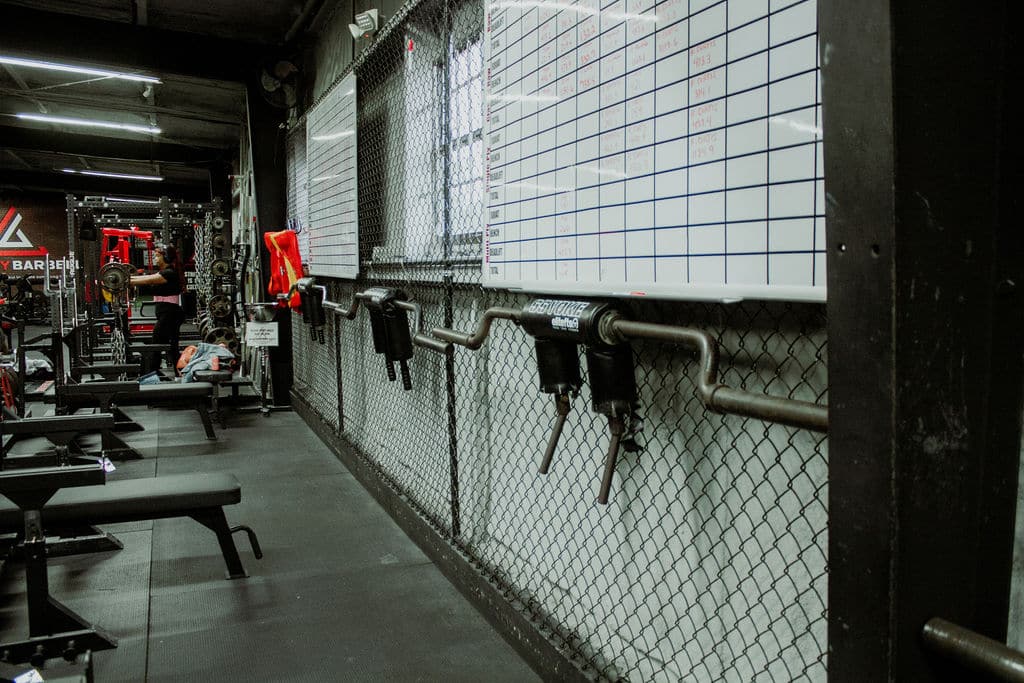 Legacy Barbell training schedule and gym equipment